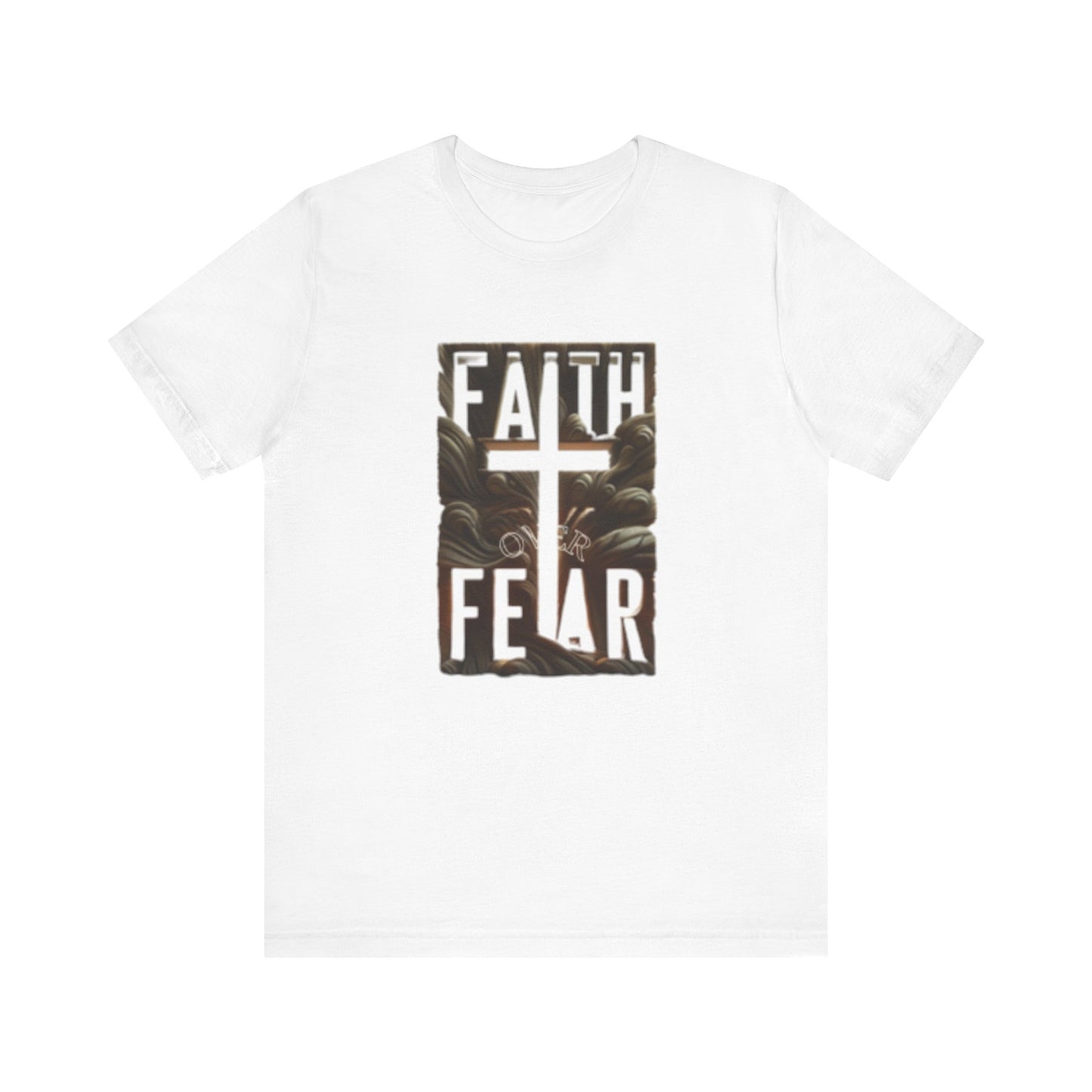 Faith Over Fear Unisex Jersey Tee - Inspirational Short Sleeve Shirt