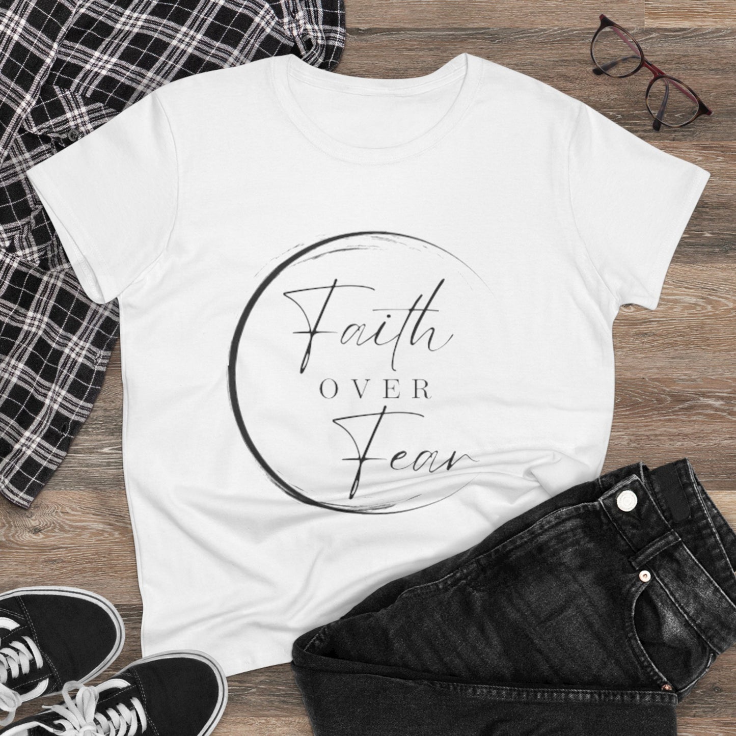 Women's Motivation Tee - Faith Over Fear