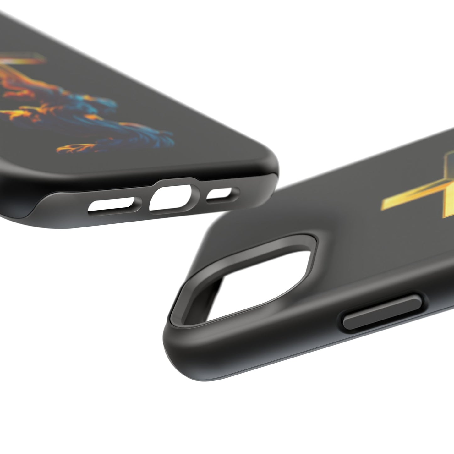 Impact-Resistant Phone Case with Cross Design - Durable and Stylish