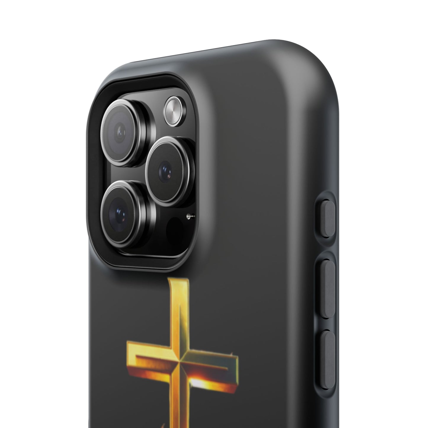Impact-Resistant Phone Case with Cross Design - Durable and Stylish
