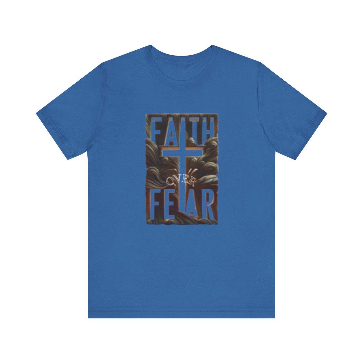 Faith Over Fear Unisex Jersey Tee - Inspirational Short Sleeve Shirt