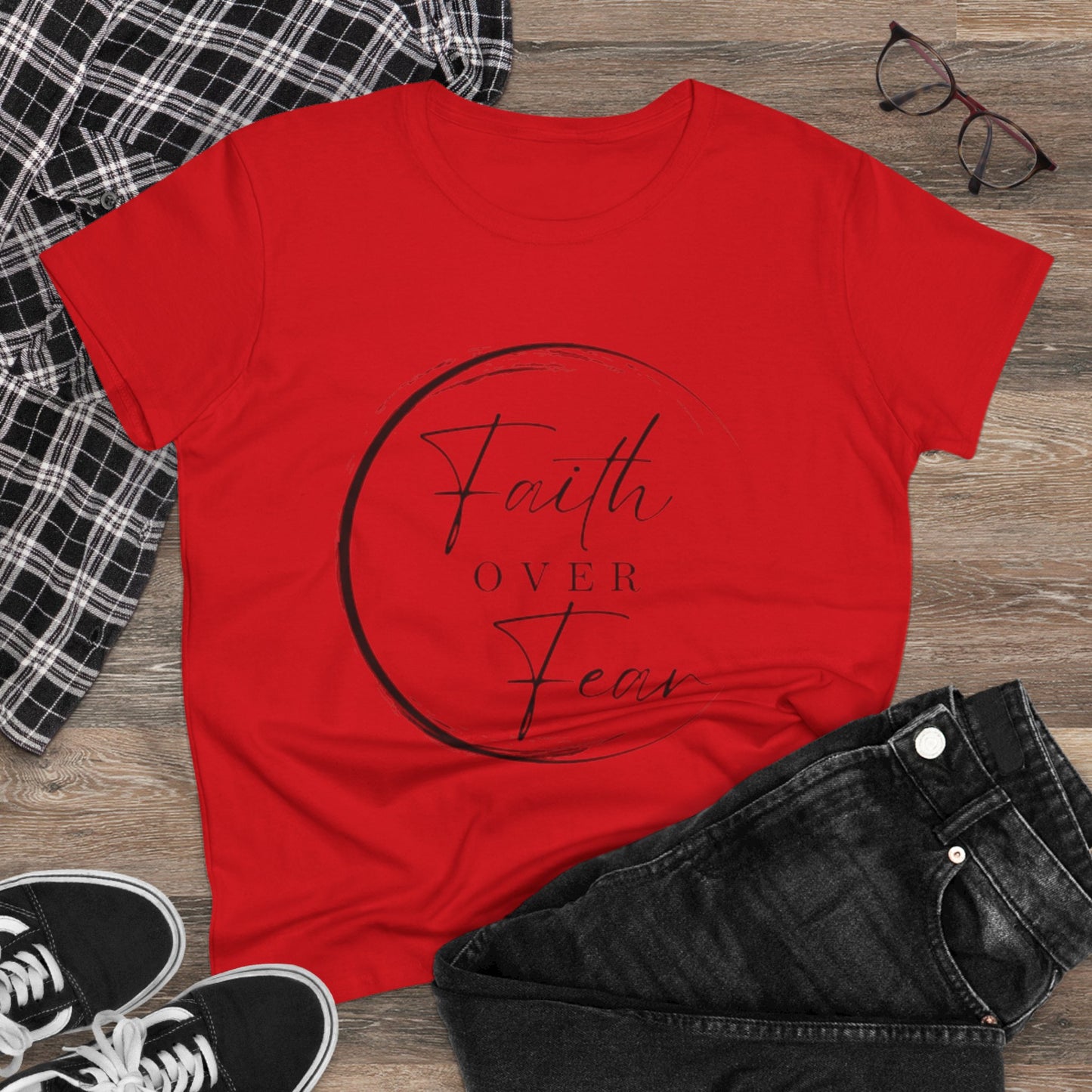 Women's Motivation Tee - Faith Over Fear