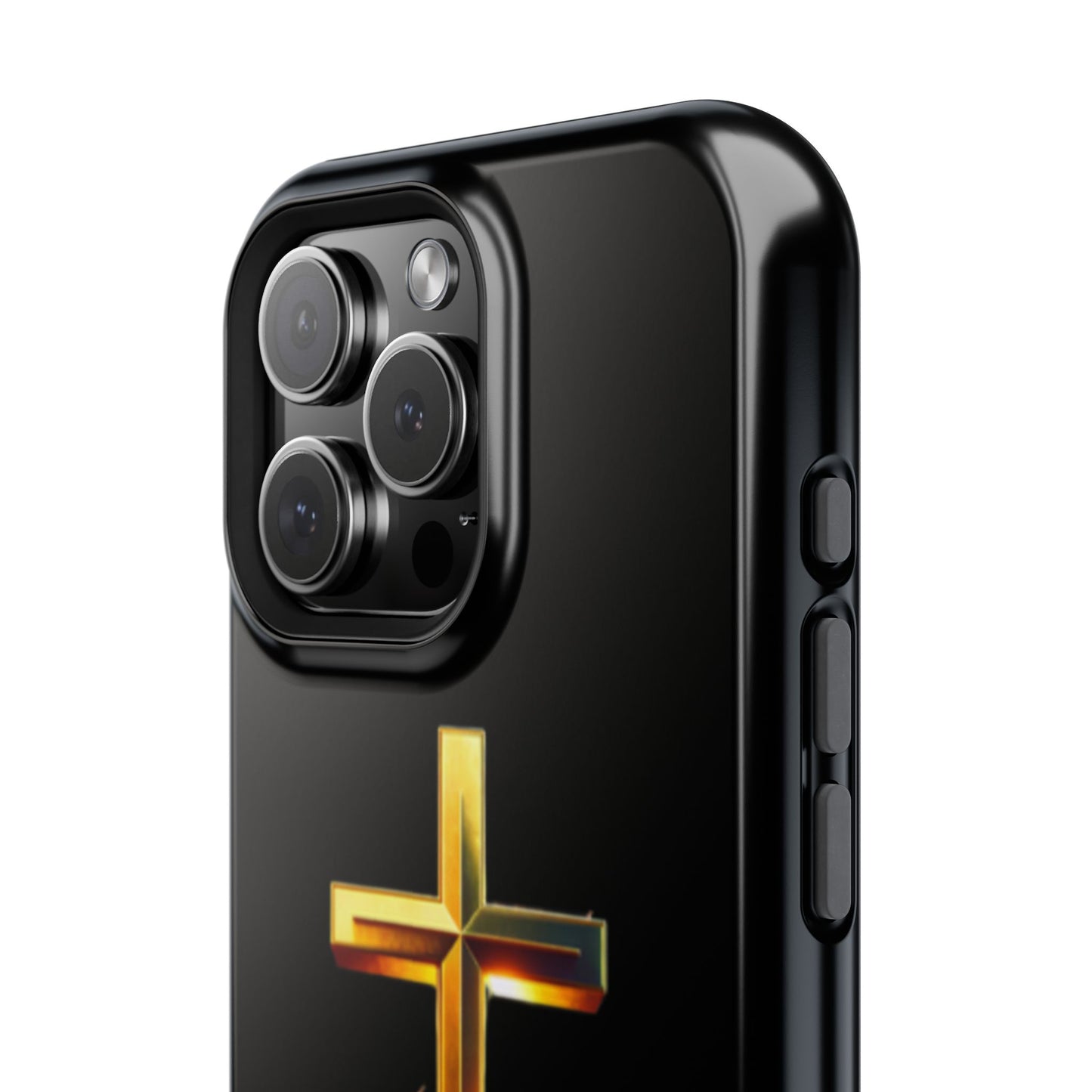 Impact-Resistant Phone Case with Cross Design - Durable and Stylish