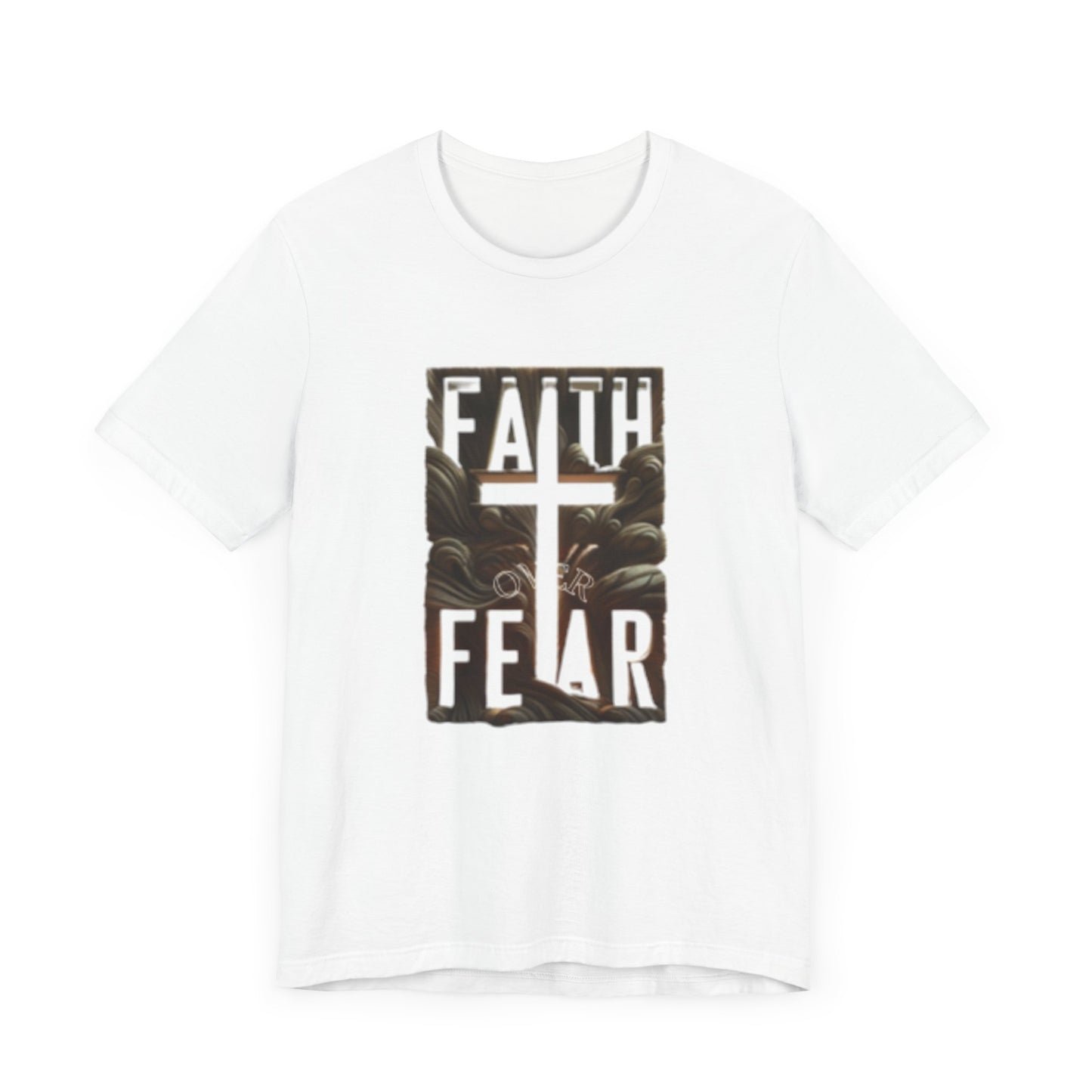 Faith Over Fear Unisex Jersey Tee - Inspirational Short Sleeve Shirt